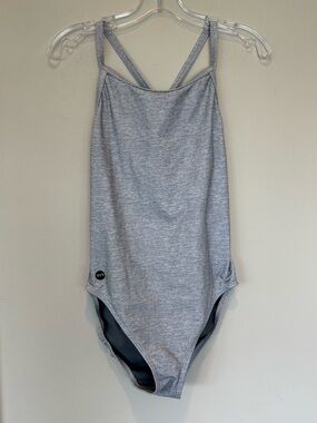 TYR Heather Gray One-Piece Swimsuit - Gray
